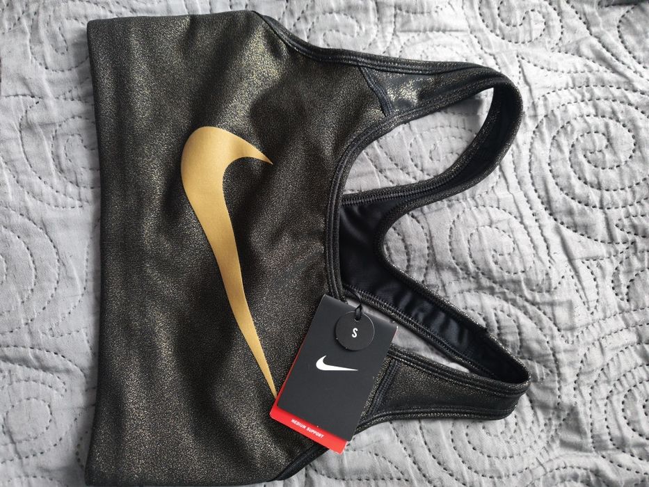 Nike rozmiar S nowy top stanik treningowy do biegania na siłownię czar