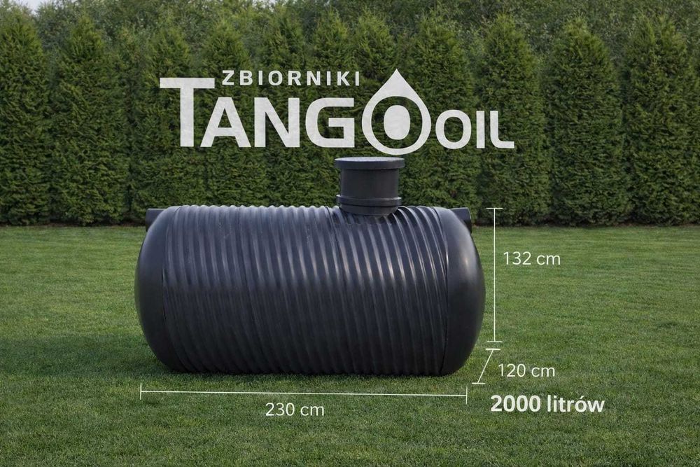 Zbiornik na szambo deszczówkę 2000 l gruby solidny gnojowica