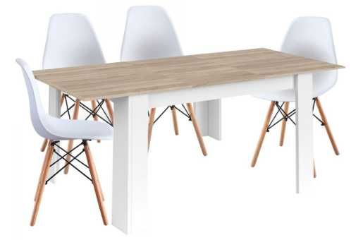 Mesa extensível com 4 cadeiras HomyCasa " TUDO NOVO