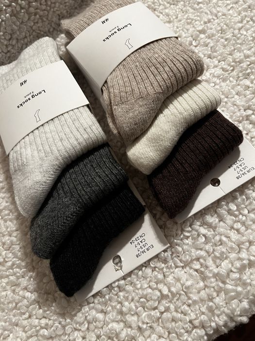 Набір довгих шкарпеток h&m з м’якої теплої суміші вовни
