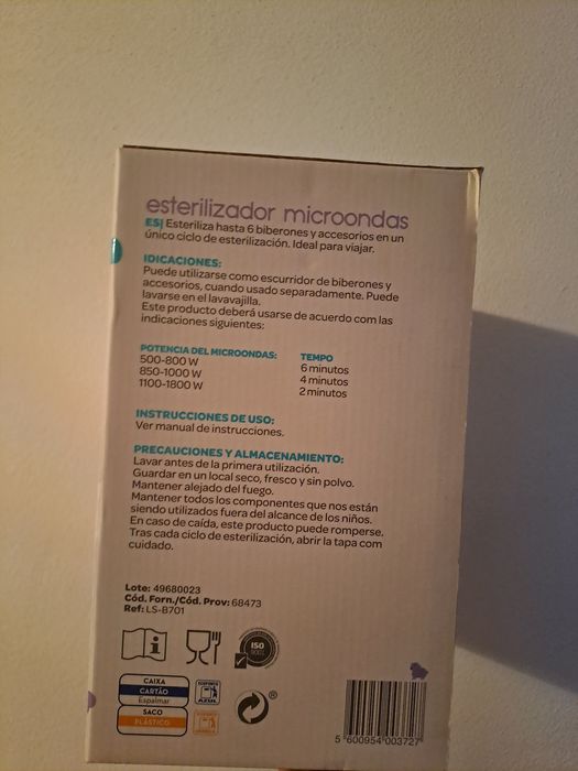 Esterilizador de Microondas Wells
