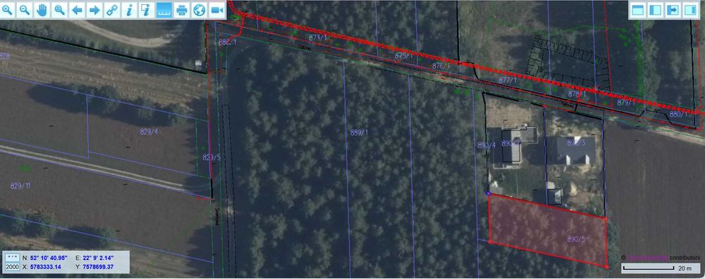 Działka budowlana - Gręzów, 916 m² | spokojna i zielona okolica | przy lesie - Widok 2
