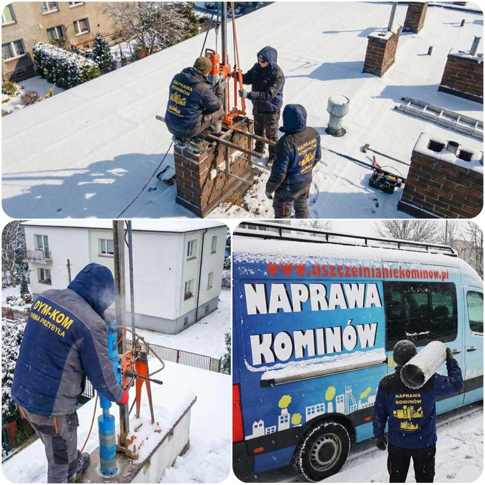 Rozwiercanie kominów naprawa komina wkład ceramiczne ceramika rozwiert