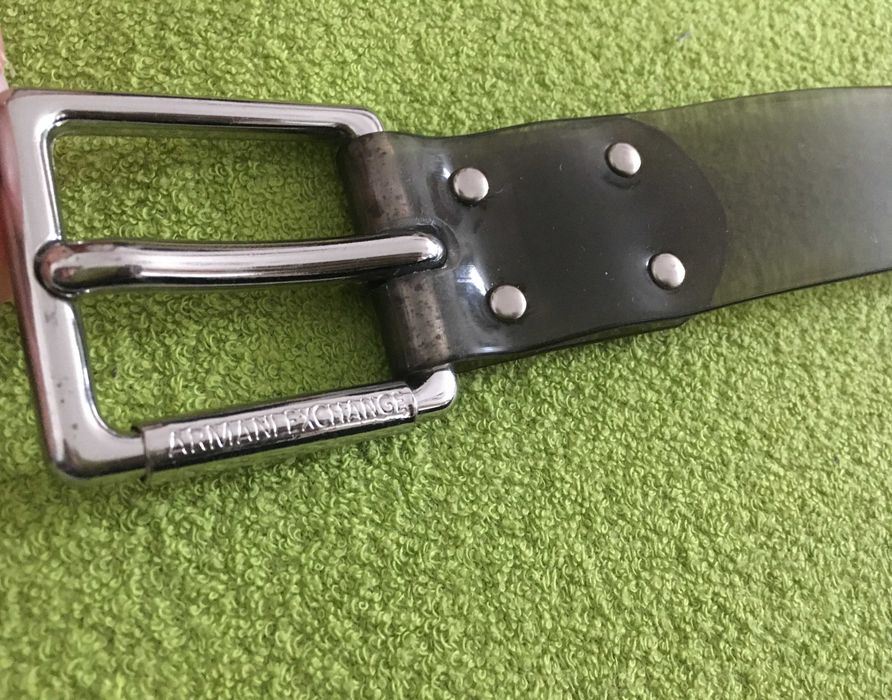 Silikonowy przezroczysty pasek Armani Exchange