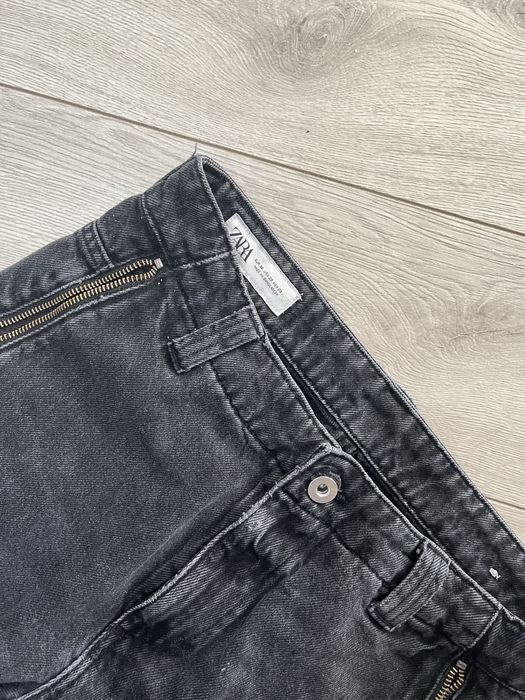 Flared jeans zip zara