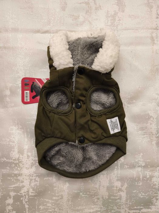 Casaco de Inverno Verde para Cão- muito bonito - S - novo