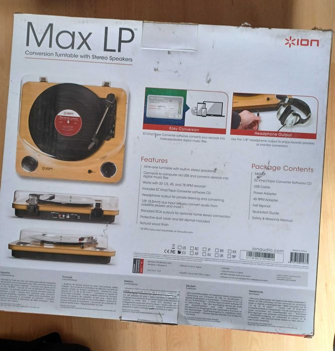 Gira discos ION Max LP - Muito bom estado
