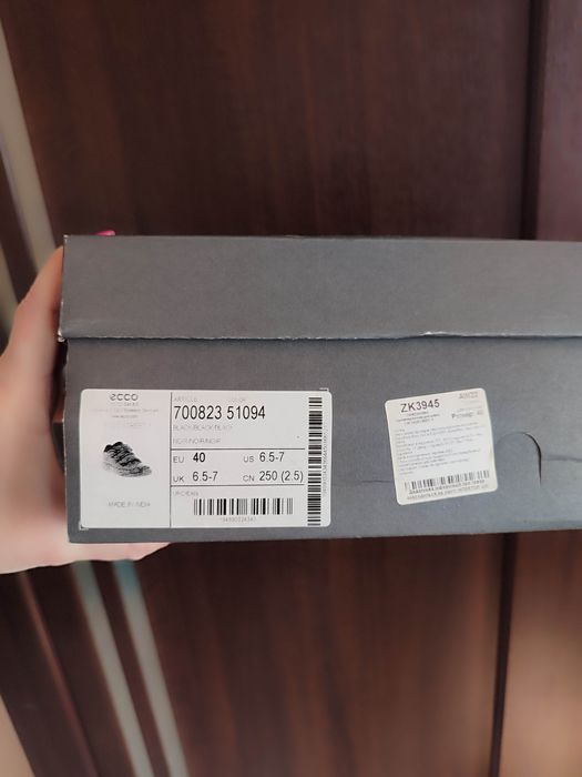 Ecco 40 кеди на хлопчика шкіряні туфлі в школу напівчеревики взуття ессо