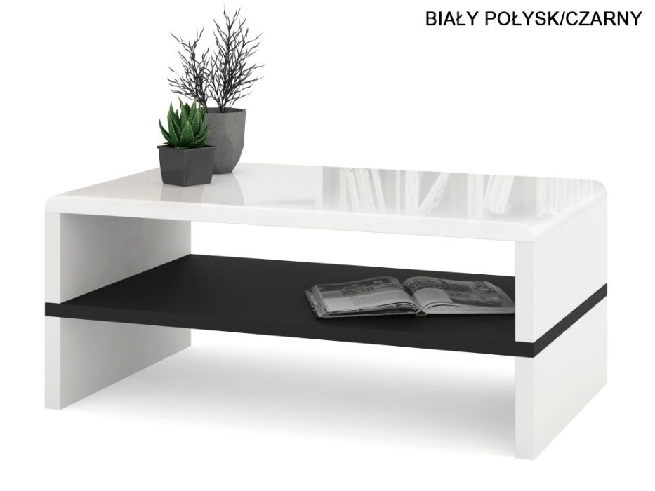 ROCK 3 kolory (Beżowy/Biały/Czarny) - NOWOCZESNA ŁAWA STOLIK Mazzoni