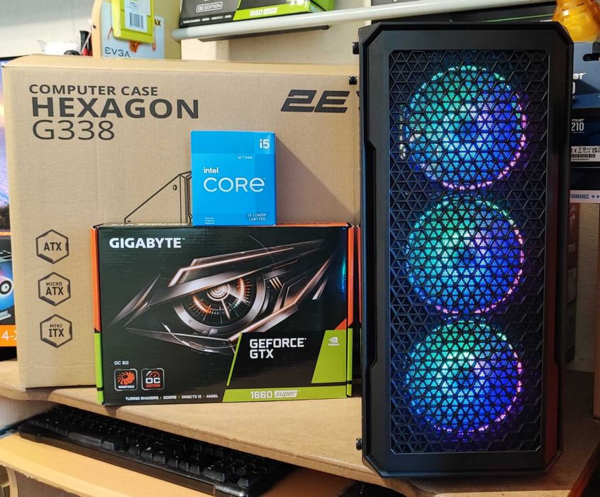 Ігровий комп'ютер intel I5 12400F 4.4GHZ, GTX1660 Super 6GB, 16GB. ПК
