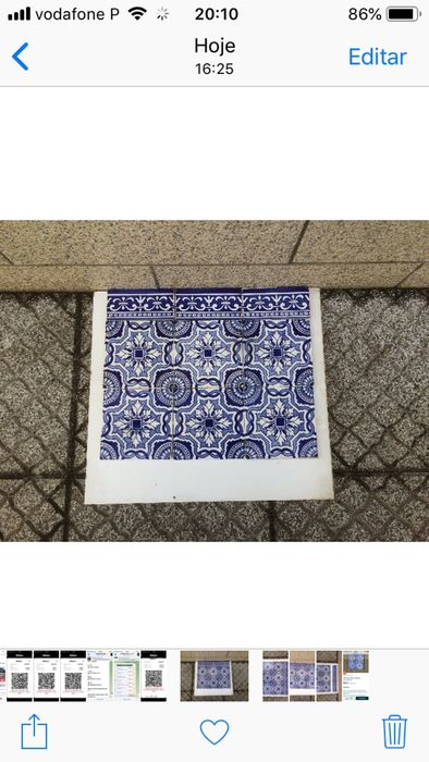 Azulejo antigo séc.XIX(fábrica carvalhinho/porto)