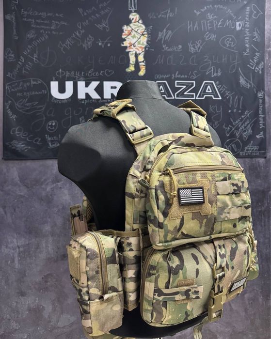 Оригінальна плитоноска Yakeda K7 мультикам, плитоноска, бронижелет