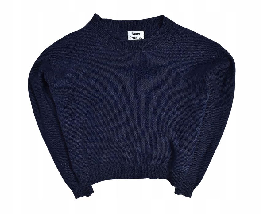 Acne Studios Lniany Sweter Damski Crop Top / L