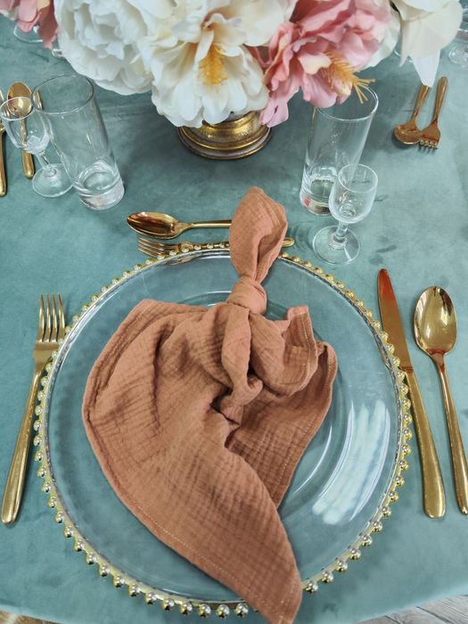 Serwetka muślinowa na wesele,event wynajem