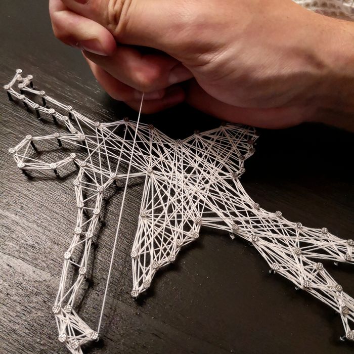 Quadro Bailarina Ballet - String Art