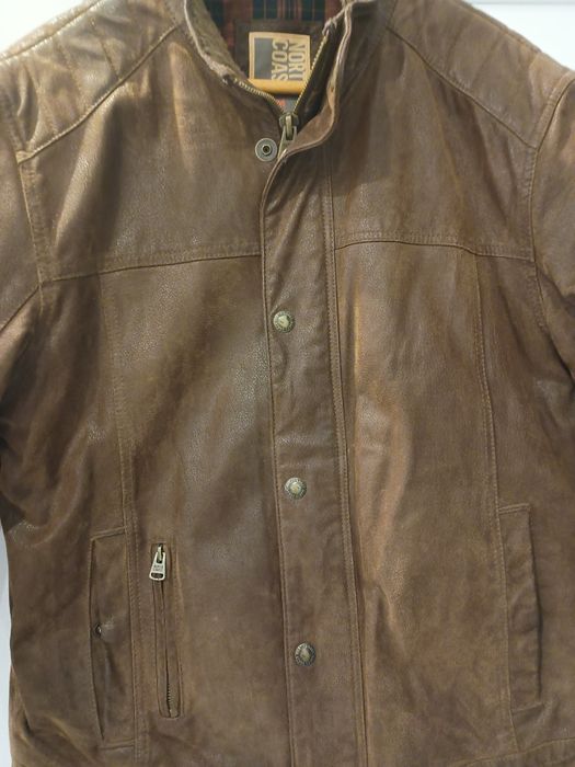 Kurtka skórzana męska