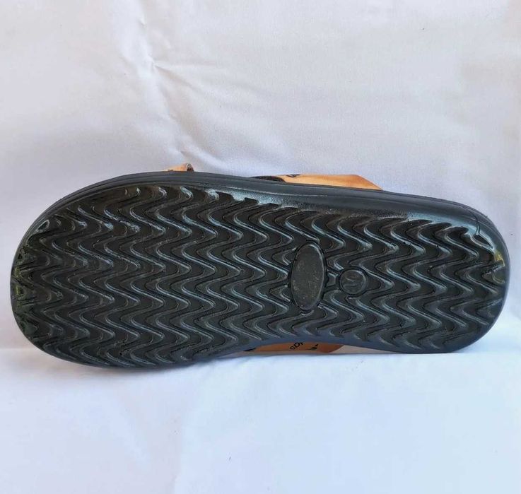 Мужские Шлёпанцы Тапочки Сланцы Рыжие Адидас