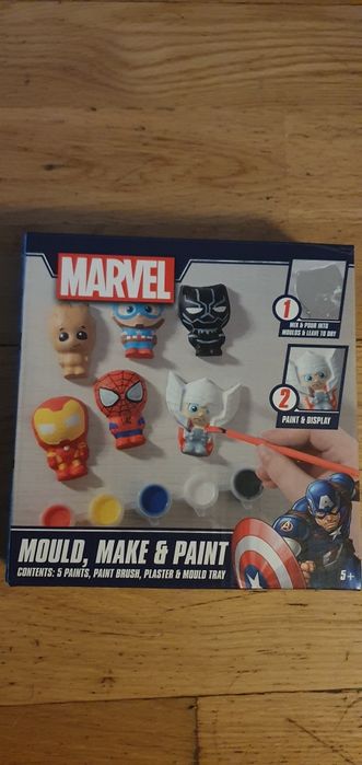 Marvel  zestaw  odlewy  gipsowe + farbki.. ZRÓB TO SAM