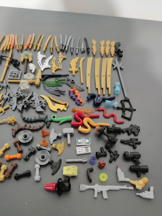 Лego зброя/ деталі лего/ніндзяго/марвел/дс