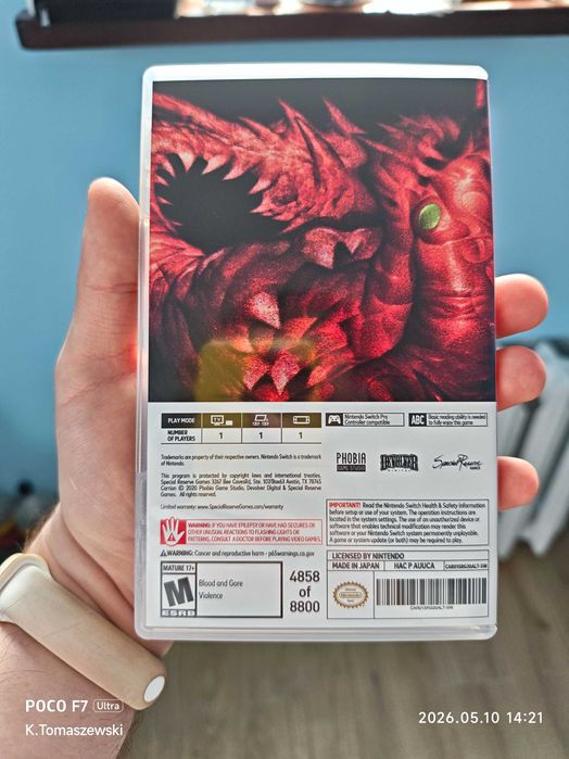 Gra Nintendo switch Carrion
