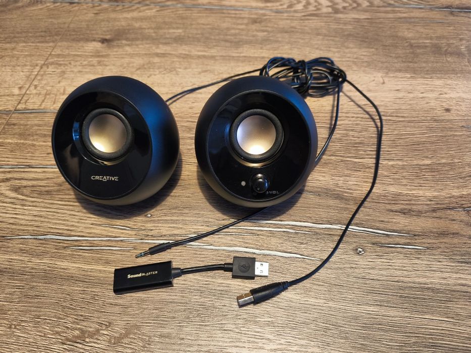 Zestaw głośniki Creative Pebble + karta muzyczna Sound Blaster