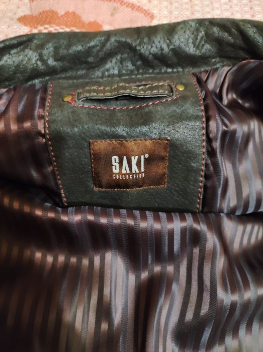 Куртка мужская демисезонная. Кожаная.