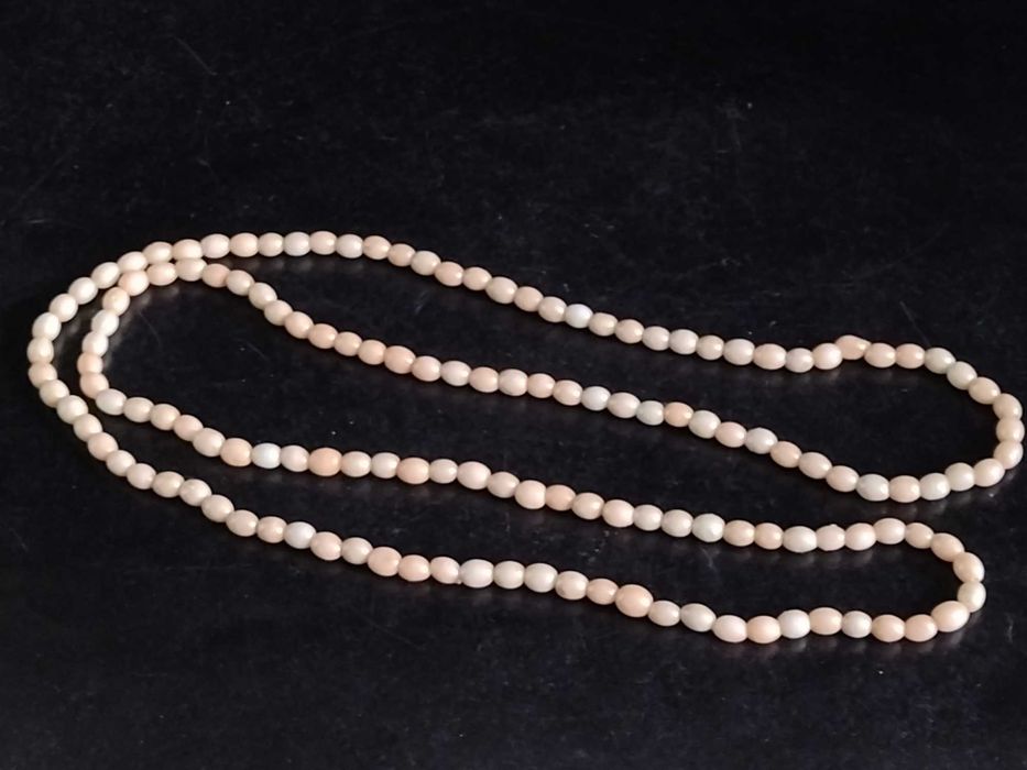 Korale Opal Różowy 69 cm