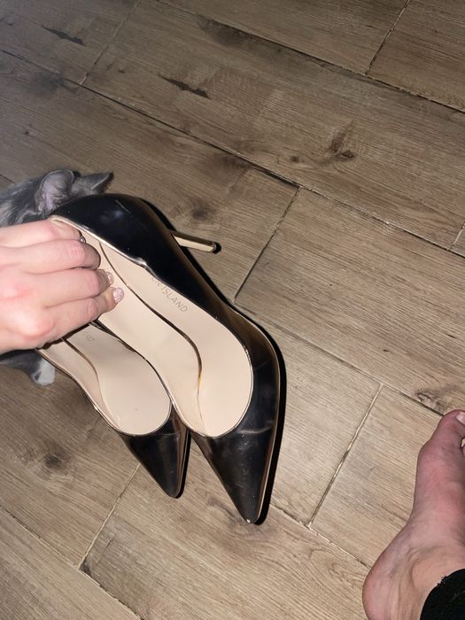 Туфлі лодочки  золотисті