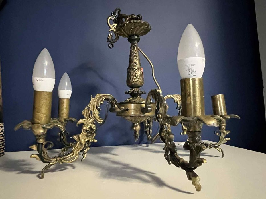 Żyrandol Mosiężny