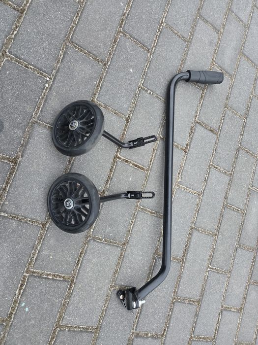 Boczne kólka btwin 14 cali + drążek jak nowe!