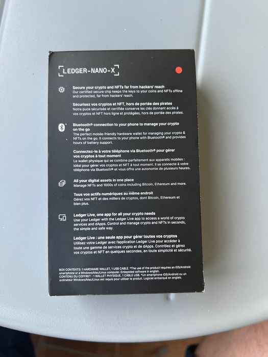 LEDGER NANO X  100€ blazing Orange cripto crypto
