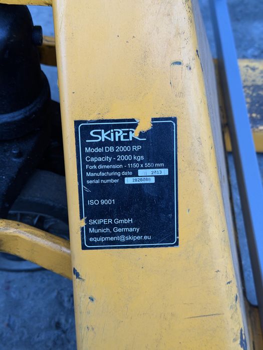 Рохля / Гидравлическая тележка Skiper DB 2000 RP (2 т)