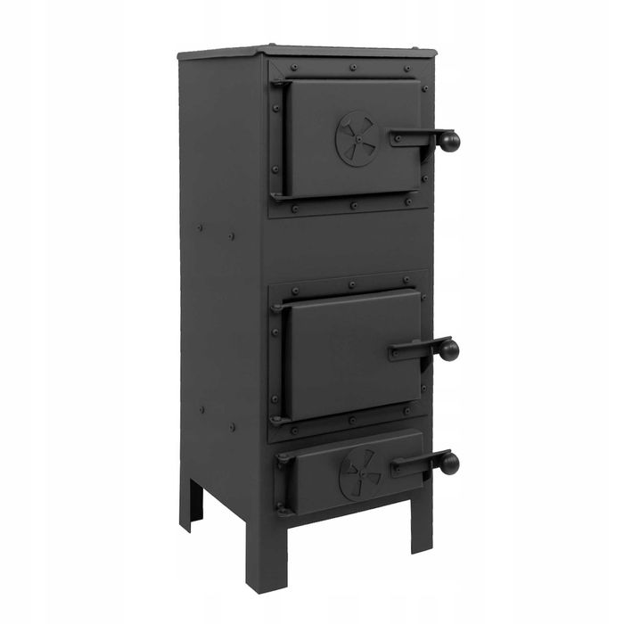 PIEC PIECYK KOZA szamotowy kominek HERA stalowy polski 8 cegieł