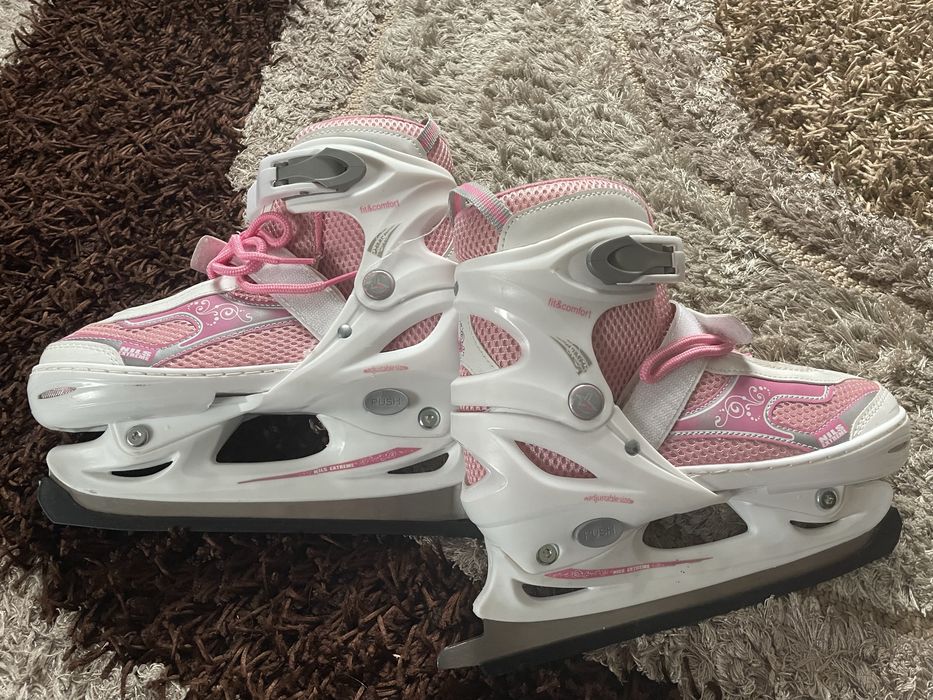 Łyżwy regulowane dziewczęce