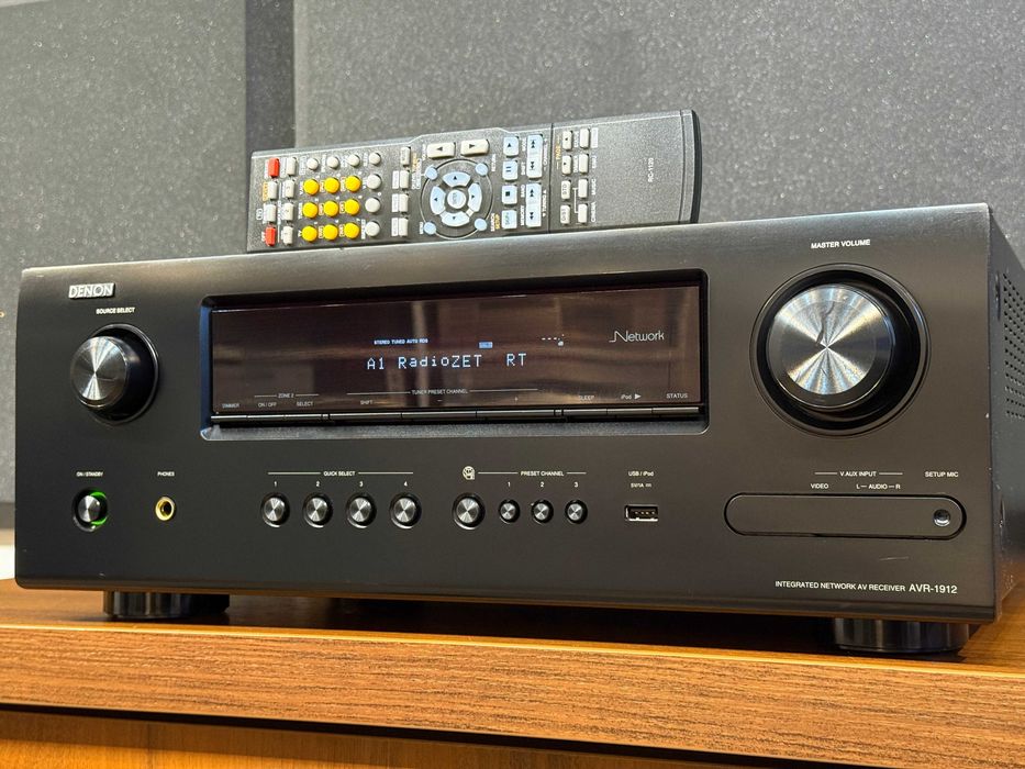 Amplituner 7.1 - DENON AVR-1912 +Pilot - Bluetooth USB HDMI NET 460wat