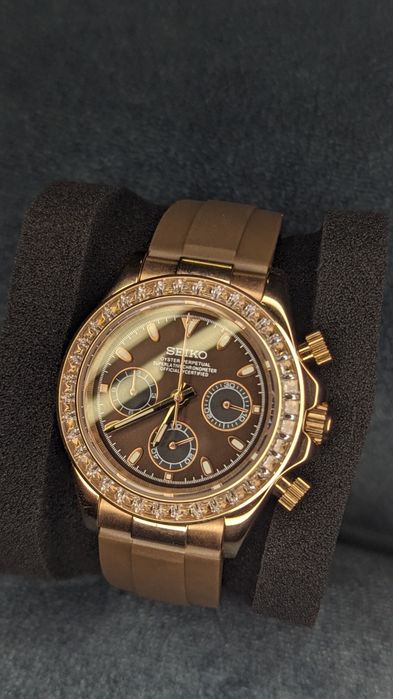Seiko carmel crystal chrono mod
