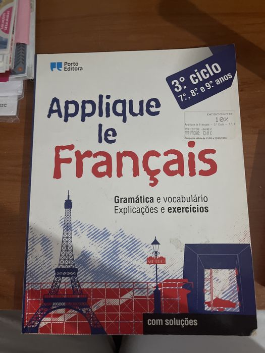 Livro e dicionario de frances