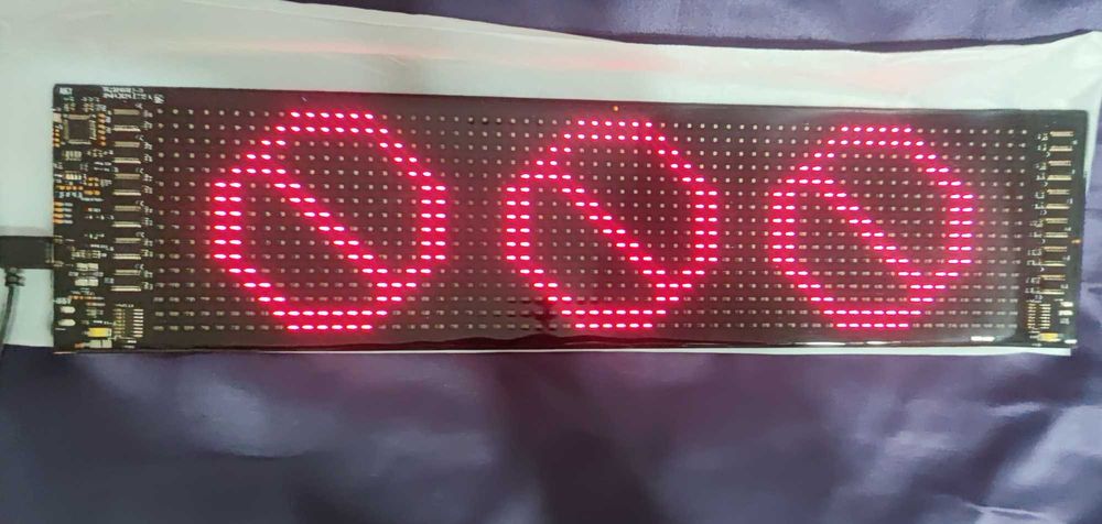 Ekran pikseli LED 16x64  Programowalny elastyczny wyświetlacz LED