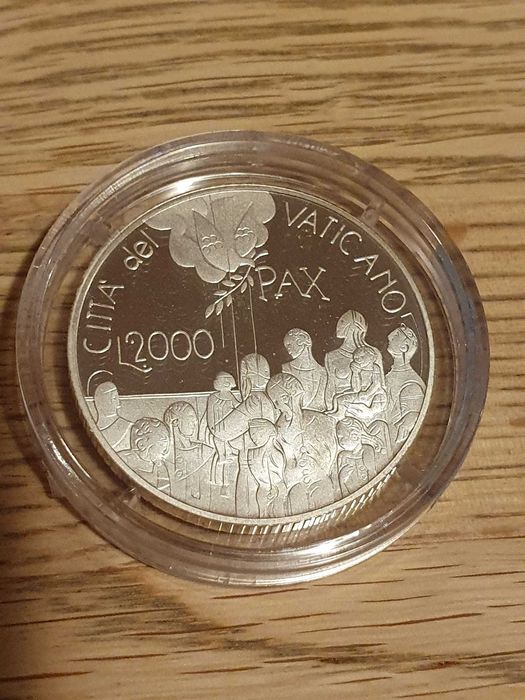 Papież Jan Paweł II.Seria Monety Watykanu.Srebro 2000r.