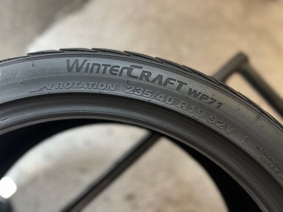 Зимові шини‼️235/40 R19 Kumho WinterCraft wp71  92V 7.7мм 2025рік