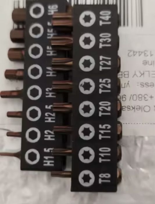 8шт Набір біт 1/4 хрест шестикутник Torx тримач нові якісні зручні