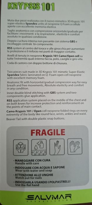 Calças pesca submarina Salvimar 5,5mm