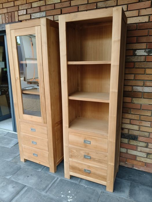 Witryna teakowa + biblioteka