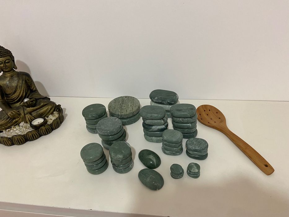 Panela + pedras jade