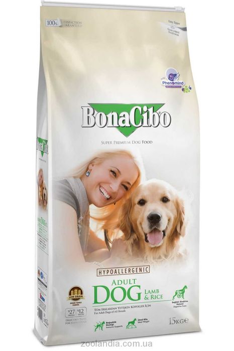 Bonacibo Adult Dog Lamb & Ric 15кг