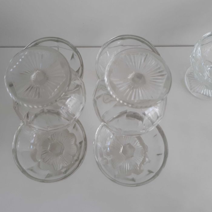 15 Taças c/pé Vidro Pequenas p/ Sobremesas Gelados