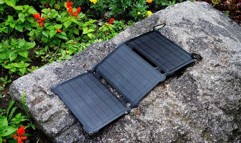 Сонячна панель ALLPOWERS зарядний пристрій, 5 В, 21 Вт, 2 USB. Нове.