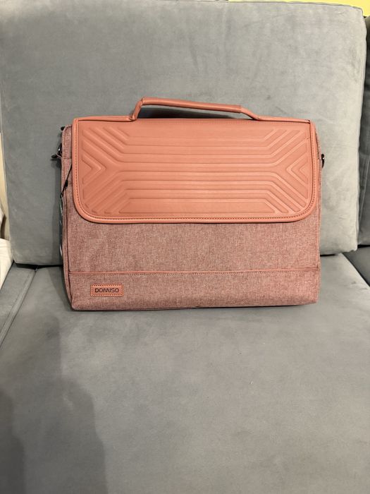 DOMISO Wodoszczelna torba na laptopa- różowa