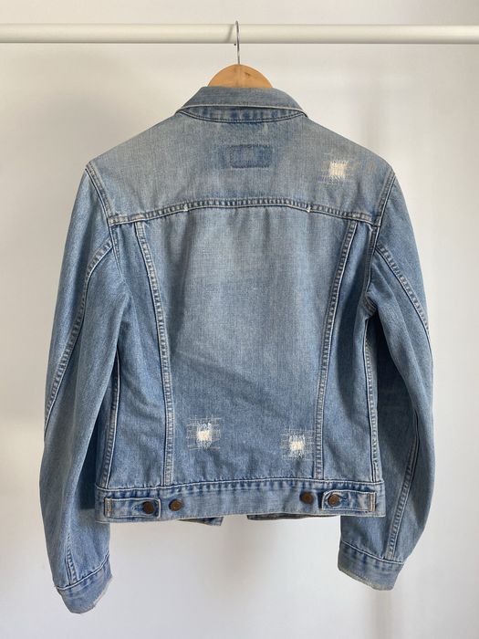 Kurtka jeansowa z kieszeniami jasny jeans oryginał Levi’s M 38