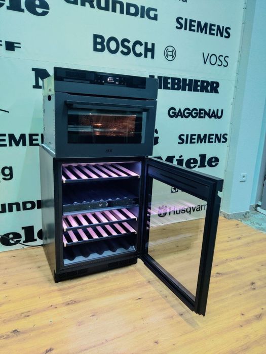 Шикарний комплект AEG™.Винний холодильник та духовка з мікрохвильовкою